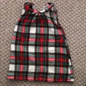Plaid dress jumper. Size 12 months.
